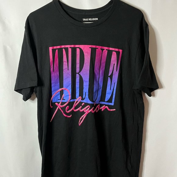 True Religion Other - Black True Religion Logo Tee